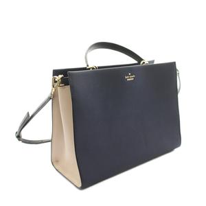 ケイトスペード KATE SPADE ハンドバッグ ショルダーバッグ トートバッグ 2way レザー 紺 ネイビー ピンクベージュ PXRU9133 /YT レディース