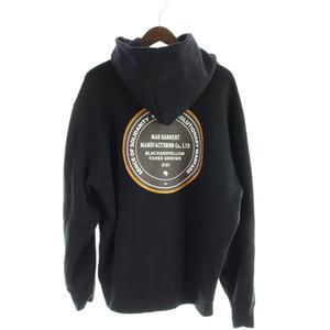 ラッツ RATS CIRCLE MGM HOODIE ジャケット パーカー 上着 XXL 黒 ブラック 長袖 ロゴワッペン カンガルーポケット RTC-1103 /AP メンズ