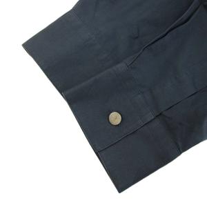 エルメス HERMES シャツ 長袖 総柄 17/43 紺 ネイビー /YT メンズ