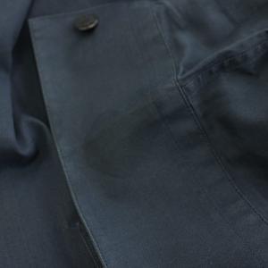エルメス HERMES シャツ 長袖 総柄 17/43 紺 ネイビー /YT メンズ
