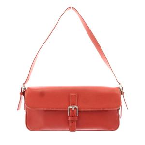 コーチ COACH オールドコーチ ワンショルダーバッグ ハンドバッグ フラップ レザー チャーム付き 赤 レッド 7784 /KU レディース