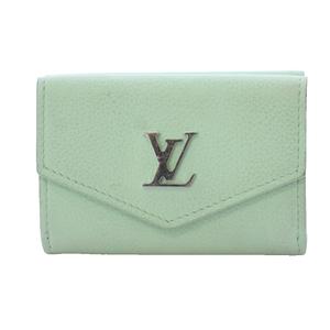ルイヴィトン LOUIS VUITTON ポルトフォイユ・ロックミニ 三つ折り財布 レザー ミストグリーン Ｍ81885 /KH ■OH レディース