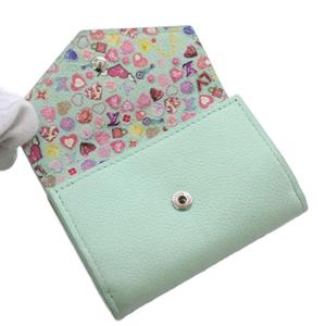 ルイヴィトン LOUIS VUITTON ポルトフォイユ・ロックミニ 三つ折り財布 レザー ミストグリーン Ｍ81885 /KH ■OH レディース