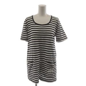 フォクシーラビッツ FOXEY RABBITS Tシャツ カットソー 黒 ブラック 白 ホワイト ボーダー柄 半袖 /RR レディース