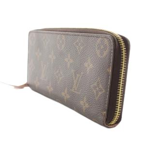 ルイヴィトン LOUIS VUITTON ポルトフォイユ クレマンス 長財布 モノグラム 小銭入れ ラウンドファスナー 茶 ブラウン M60742 /HN レディース
