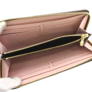 ルイヴィトン LOUIS VUITTON ポルトフォイユ クレマンス 長財布 モノグラム 小銭入れ ラウンドファスナー 茶 ブラウン M60742 /HN レディース