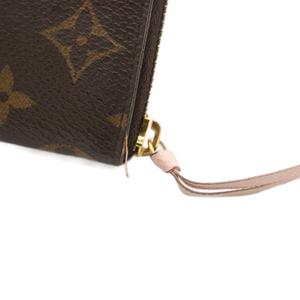ルイヴィトン LOUIS VUITTON ポルトフォイユ クレマンス 長財布 モノグラム 小銭入れ ラウンドファスナー 茶 ブラウン M60742 /HN レディース