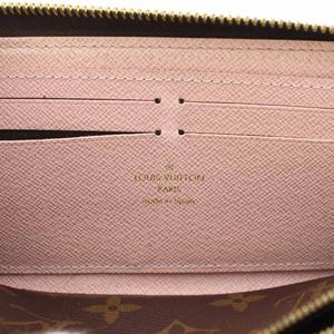 ルイヴィトン LOUIS VUITTON ポルトフォイユ クレマンス 長財布 モノグラム 小銭入れ ラウンドファスナー 茶 ブラウン M60742 /HN レディース