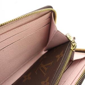 ルイヴィトン LOUIS VUITTON ポルトフォイユ クレマンス 長財布 モノグラム 小銭入れ ラウンドファスナー 茶 ブラウン M60742 /HN レディース