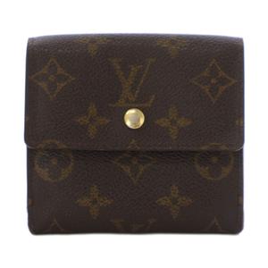 ルイヴィトン LOUIS VUITTON ポルトモネ・ビエカルトクレディモノグラム 財布 三つ折り 茶 M61652 /BM ■OH レディース