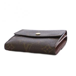 ルイヴィトン LOUIS VUITTON ポルトモネ・ビエカルトクレディモノグラム 財布 三つ折り 茶 M61652 /BM ■OH レディース