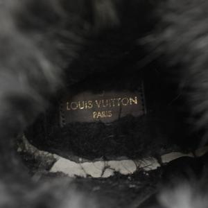 ルイヴィトン LOUIS VUITTON ステラーライン ハイカット モノグラム スニーカー シューズ レザー 36 黒 ブラック MS0168 /YT レディース