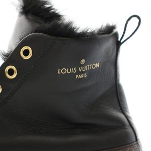 ルイヴィトン LOUIS VUITTON ステラーライン ハイカット モノグラム スニーカー シューズ レザー 36 黒 ブラック MS0168 /YT レディース