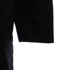 ルイヴィトン LOUIS VUITTON モノグラム メタリック トレンチコート ロング 38 黒 /KH レディース