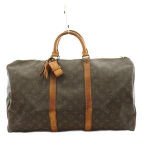 ルイヴィトン LOUIS VUITTON モノグラム キーポル バンドリエール50 ボストンバッグ ハンドバッグ 茶 ブラウン M41416 /AN42 ■OH レディース