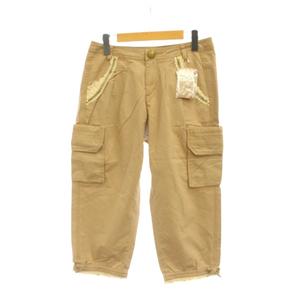 未使用品 シェリーラファム Cherir la femme ハーフパンツ S ベージュ カーゴポケット レース飾り /JP レディース