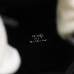 エルメス HERMES ヴェスパポーチ レザー □D刻印 黒 ブラック /YT ■OH レディース
