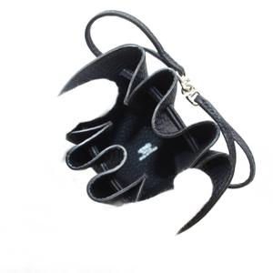 エルメス HERMES ヴェスパポーチ レザー □D刻印 黒 ブラック /YT ■OH レディース