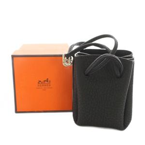 エルメス HERMES ヴェスパポーチ レザー □D刻印 黒 ブラック /YT ■OH レディース