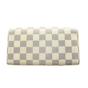 ルイヴィトン LOUIS VUITTON ダミエアズール ポルトフォイユサラ 長財布 小銭入れ 白 ホワイト N61735 /AN12 ■OH レディース