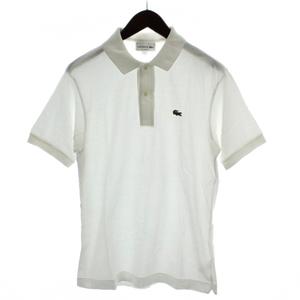 ラコステ LACOSTE ポロシャツ FR 3 白 半袖 無地 /GG メンズ