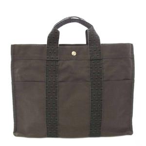 エルメス HERMES エールライン MM トートバッグ キャンバス グレー /TK ■OH レディース