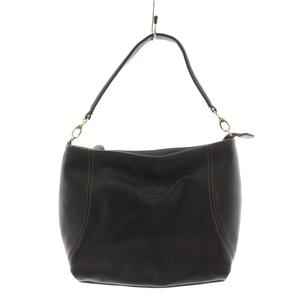 キタムラ Kitamura ハンドバッグ ワンショルダーバッグ レザー 黒 ブラック /AN37 レディース
