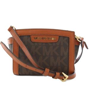 マイケルコース MICHAEL KORS Selmaミニメッセンジャーバッグ ショルダーバッグ クラッチバッグ 2WAY 茶 ブラウン /TK レディース