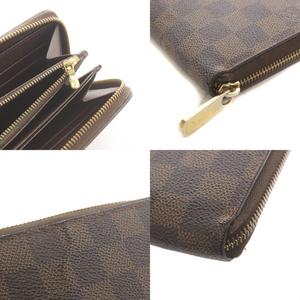 ルイヴィトン LOUIS VUITTON ダミエ ジッピーウォレット 長財布 ラウンドファスナー 小銭入れ 茶 ブラウン N60015 /AN23 ■OH レディース