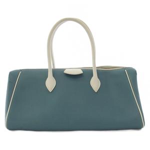 エルメス HERMES パリボンベイ40 ハンドバッグ エプソンレザー 青 □J刻印 /KH ■OH レディース