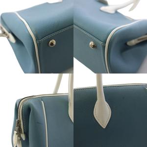 エルメス HERMES パリボンベイ40 ハンドバッグ エプソンレザー 青 □J刻印 /KH ■OH レディース