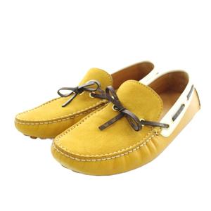 ルイヴィトン LOUIS VUITTON モノグラム ドライビングシューズ スエード 6.5 マスタード /AN10 メンズ