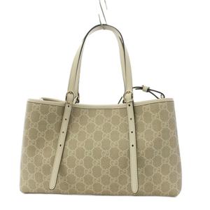 グッチ GUCCI 25年製 GGエンブレム トートバッグ ショルダーバッグ 2WAY アイボリー /KH ■OH レディース