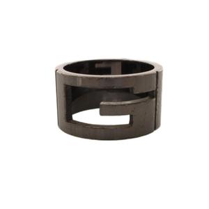 グッチ GUCCI ブランデッドGリング カットアウトGリング 指輪 AG925 18号 メタリックシルバー /YT ■OH メンズ