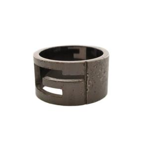 グッチ GUCCI ブランデッドGリング カットアウトGリング 指輪 AG925 18号 メタリックシルバー /YT ■OH メンズ