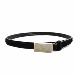 グッチ GUCCI ベルト ハラコ 黒 037.194.1116.5 /BM33 ■OH レディース