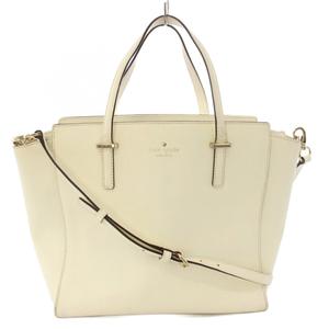 ケイトスペード KATE SPADE トートバッグ ショルダーバッグ 2WAY レザー 白 ホワイト /TK 16 レディース