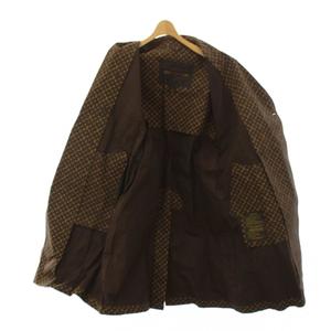 ルイヴィトン LOUIS VUITTON トレンチコート ゴム引きコート アウター モノグラム ベルト L 茶 ブラウン ベージュ /YT レディース