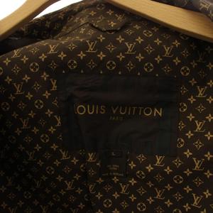 ルイヴィトン LOUIS VUITTON トレンチコート ゴム引きコート アウター モノグラム ベルト L 茶 ブラウン ベージュ /YT レディース