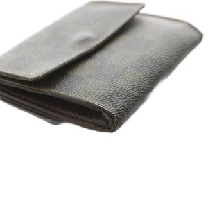 ルイヴィトン LOUIS VUITTON ダミエ ポルトフォイユ 二つ折り財布 小銭入れ Wホック 茶 ブラウン N61654 /AN ■OH レディース
