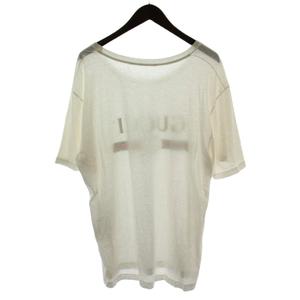 グッチ GUCCI Tシャツ L 白 ホワイト ロゴ 半袖 ラウンドネック /GG30 メンズ