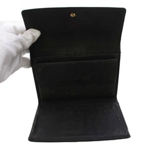 ルイヴィトン LOUIS VUITTON エピ ポルトトレゾールエテュイパピエ 財布 三つ折り 黒 M63712 /BM36 ■OH レディース
