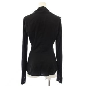 グッチ GUCCI トムフォード期 シャツ GG柄 シルク 長袖 38 黒 ブラック 113241 /TK レディース