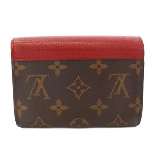 ルイヴィトン LOUIS VUITTON モノグラム ポルトフォイユ パラス 三つ折り財布 赤 レッド 茶 ブラウン M67478 /TK ■OH レディース