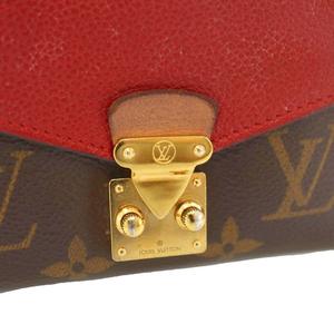 ルイヴィトン LOUIS VUITTON モノグラム ポルトフォイユ パラス 三つ折り財布 赤 レッド 茶 ブラウン M67478 /TK ■OH レディース