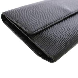 ルイヴィトン LOUIS VUITTON エピ ポルト トレゾール インターナショナル 長財布 三つ折り財布 レザー 黒 ブラック M63382 /TK ■OH メンズ