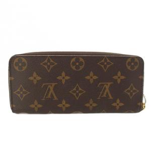 ルイヴィトン LOUIS VUITTON ポルトフォイユ クレマンス モノグラム 長財布 ラウンドファスナー 茶 ブラウン M64201 /TK39 ■OH レディース