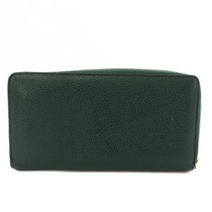 グッチ GUCCI ズゥミ Zumi 長財布 ラウンドファスナー レザー 緑 グリーン 570661 /TK ■OH レディース