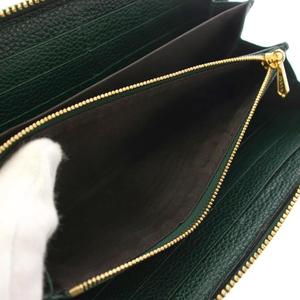 グッチ GUCCI ズゥミ Zumi 長財布 ラウンドファスナー レザー 緑 グリーン 570661 /TK ■OH レディース