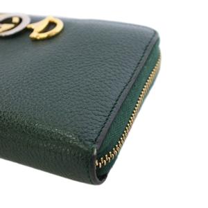 グッチ GUCCI ズゥミ Zumi 長財布 ラウンドファスナー レザー 緑 グリーン 570661 /TK ■OH レディース